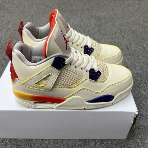 J Balvin x Air Jordan 4 Retro MEDELLÍN SUNSET White Men's Women's Basketball Shoes AJ4-19